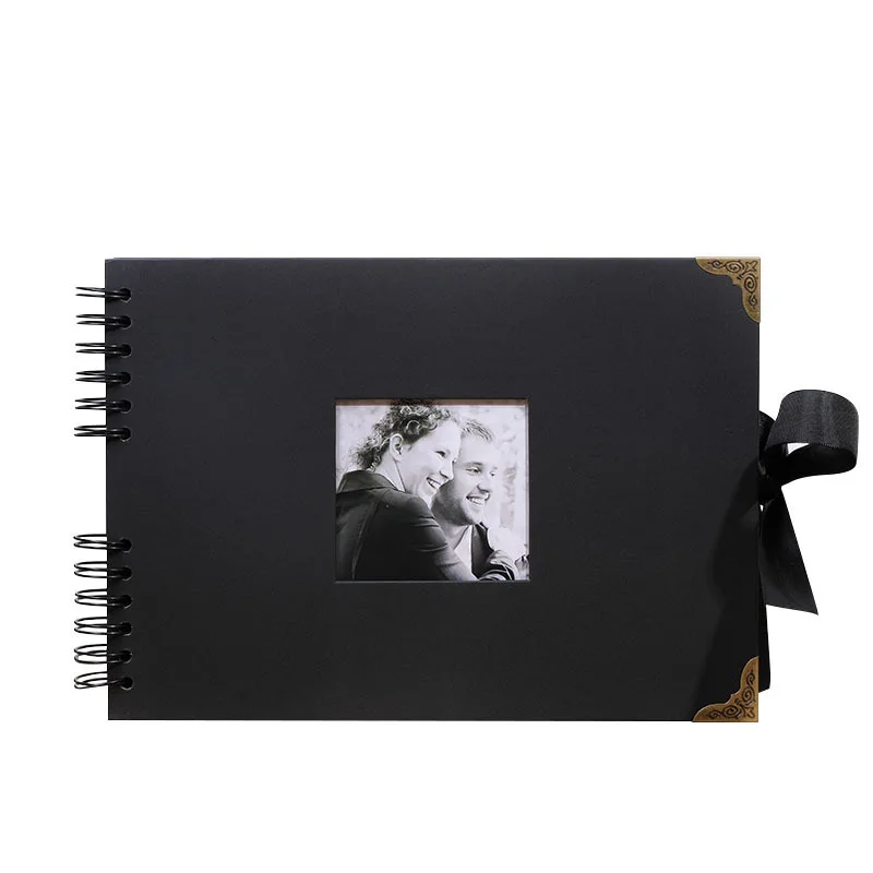 Craft DIY 8" Case Bound Transparent Customizable UV Varnishing Clear Surface Photo Albums Lovers Scrapbook Album Paper Home Bar