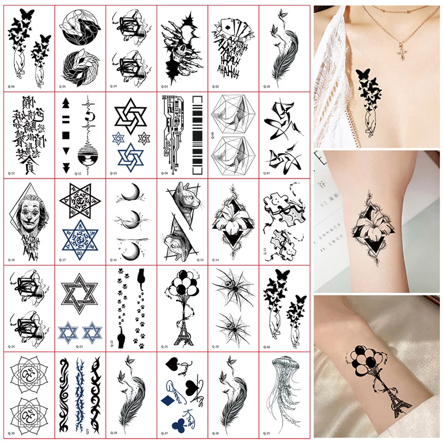 Wholesale High Quality Waterproof Temporary Body Art Sticker Sexy Tattoo  Temporary, image size:900x900