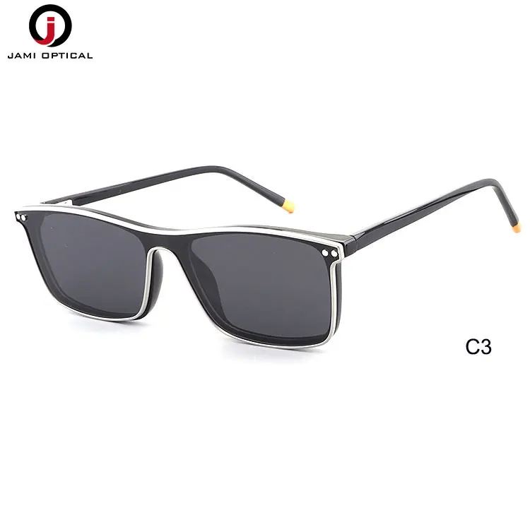 Classic Assorted Square  TR90 Frames Eyeglasses Sports Magnetic Clip on Polarized Lens Sunglasses Set Sunglasses