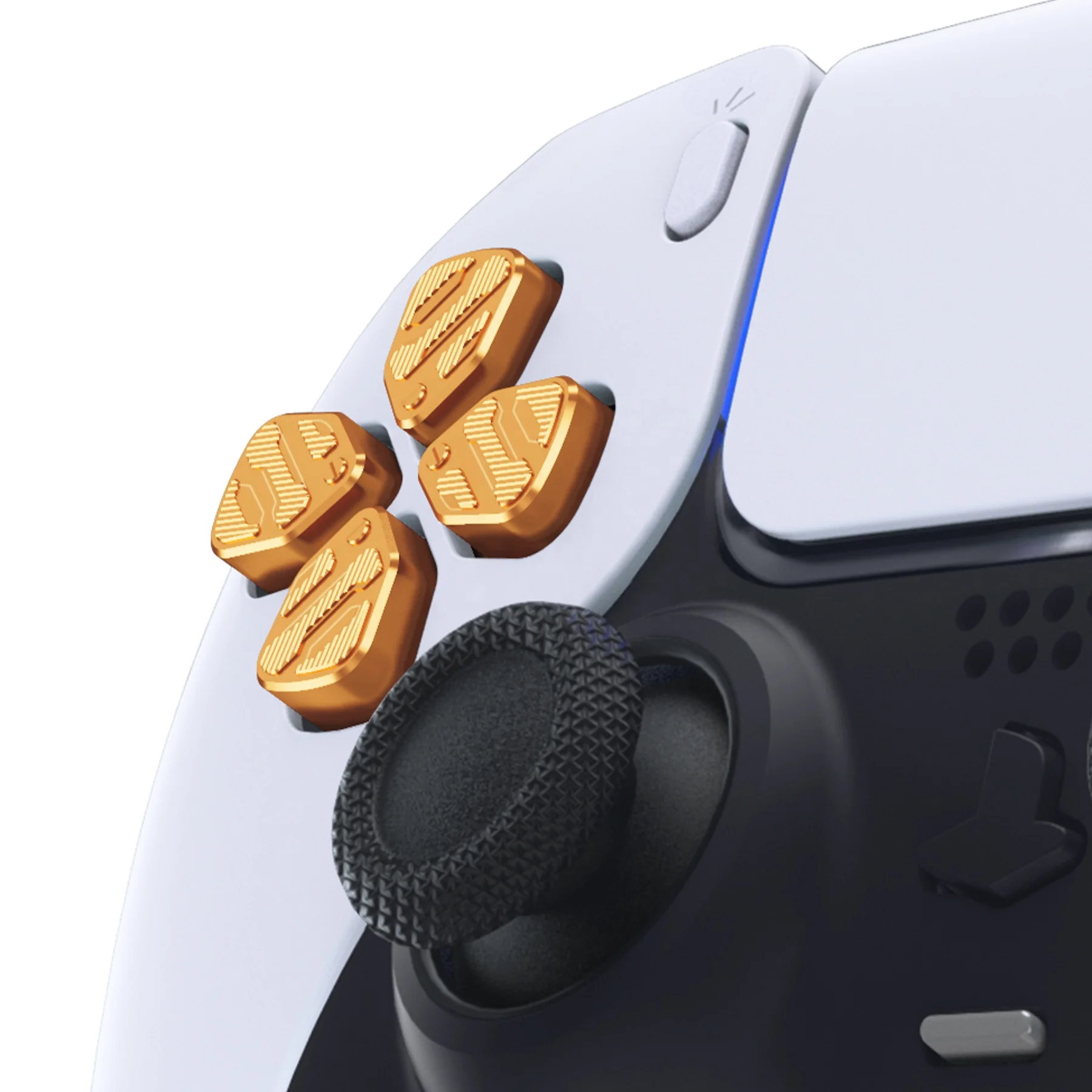 EXtremeRate メタル PS5 ゲームアクセサリー 方向指示器 Dパッド