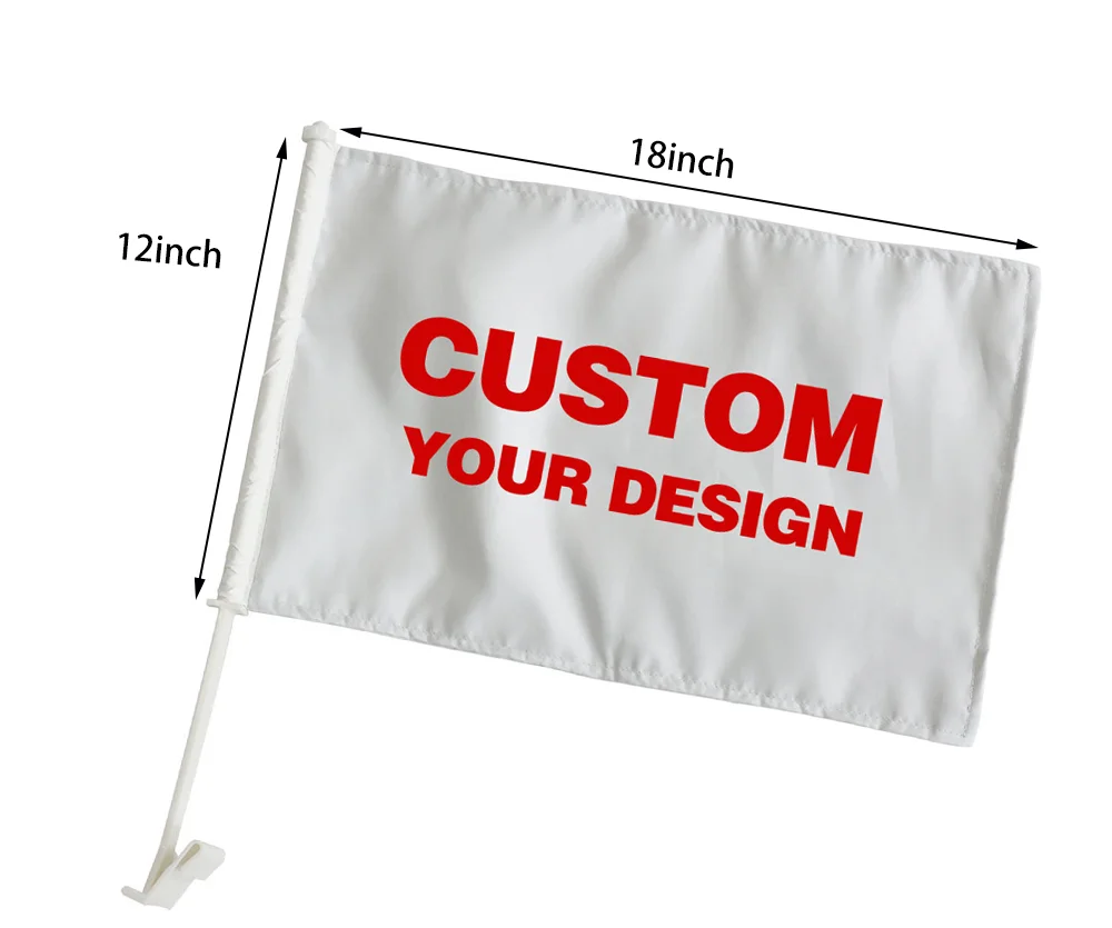 Wholesale Custom Car Flag Any Pattern Of Custom Flagpole With Clips Car