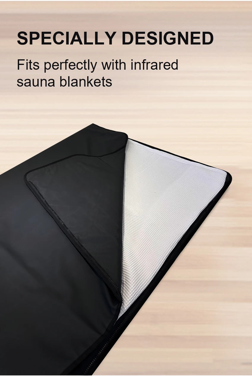 180x100cm Quick-Dry Sauna Blanket with 1 Year Warranty and 100% Cotton Waffle Towel