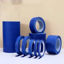 Wholesale 0.15mm Heat Resistance Rubber Adhesive Tapes Automotive Crepe Paper Blue Masking Tape For Painting