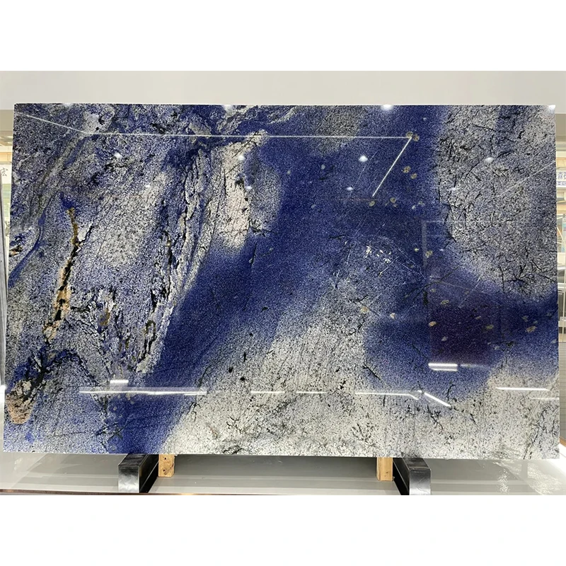 Modern Luxury Blue Marble Tile Wall Panel Natural for Hotel and Home Renovation for Bathroom Vanities and Interior Walls Marble