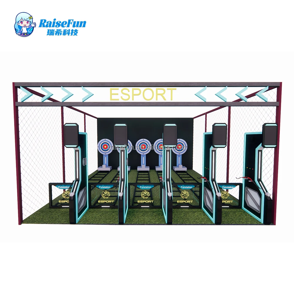 Good Quality Indoor Archery Game Equipment Moving Target Shooting Simulator Multi Player Amusement for Sports Centre Adults Game