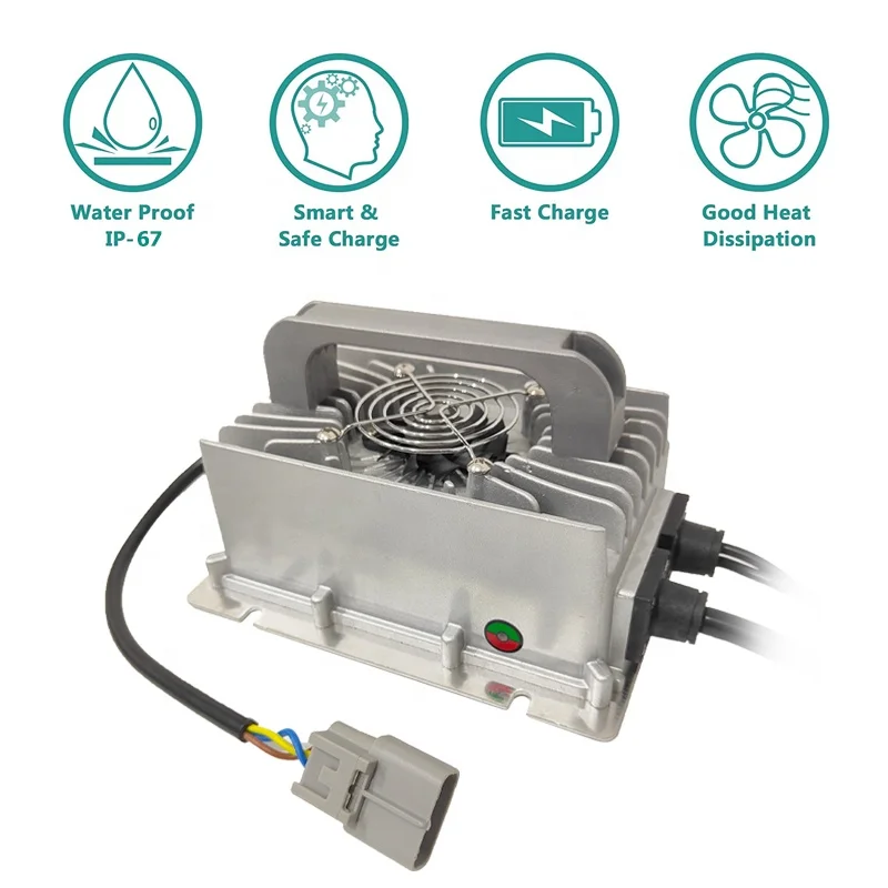 Fast on Board Charge Golf Cart Charger Ebike Battery Charger IP67 Waterproof Charger