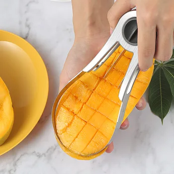 2024 Smart Kitchen Tools Fruit Peeler Cutter Divider Knife Watermelon Avocado Mango Slicer