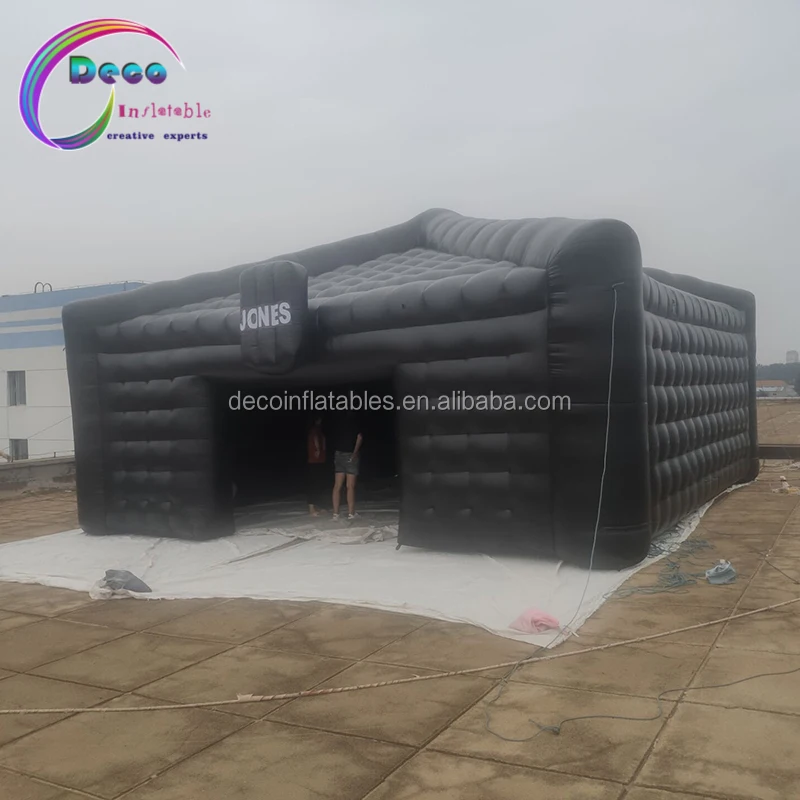 Customized Black Inflatable Events Structure Building Advertising Inflatables Tent
