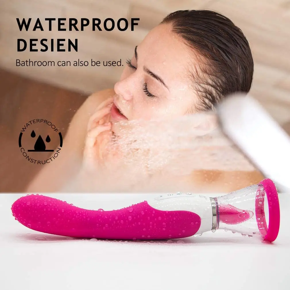 Vibromasseur Langue En Silicone - Stimulation Clitoridienne - Rechargeable USB - Violet/rose/rouge - Neuf