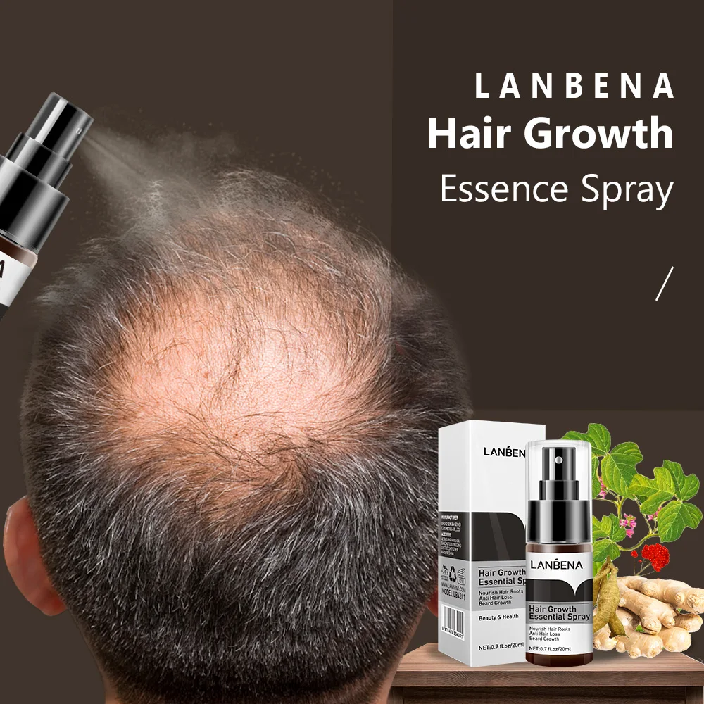 LANBENA Herbal Instant Hair Grow Spray Hair Treatment Growth Women Wholesale