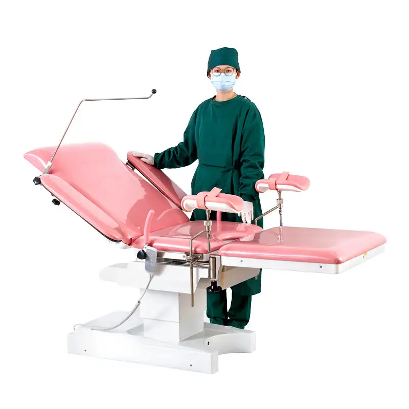 A99-7 Multi-Functional Electric Gynecological Obstetric Delivery Examination Bed Table With Caster