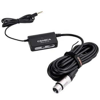 COMICA LINKFLEX AD1 LinkFlex XLR Interface Preamp Audio Adapter with Real-Time Monitoring for Canon Sony DSLR Cameras detail image