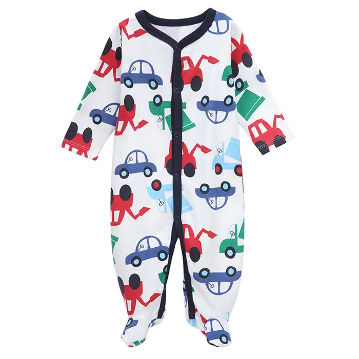 Детский комбинезон с длинными рукавами из 100% хлопка для мальчиков