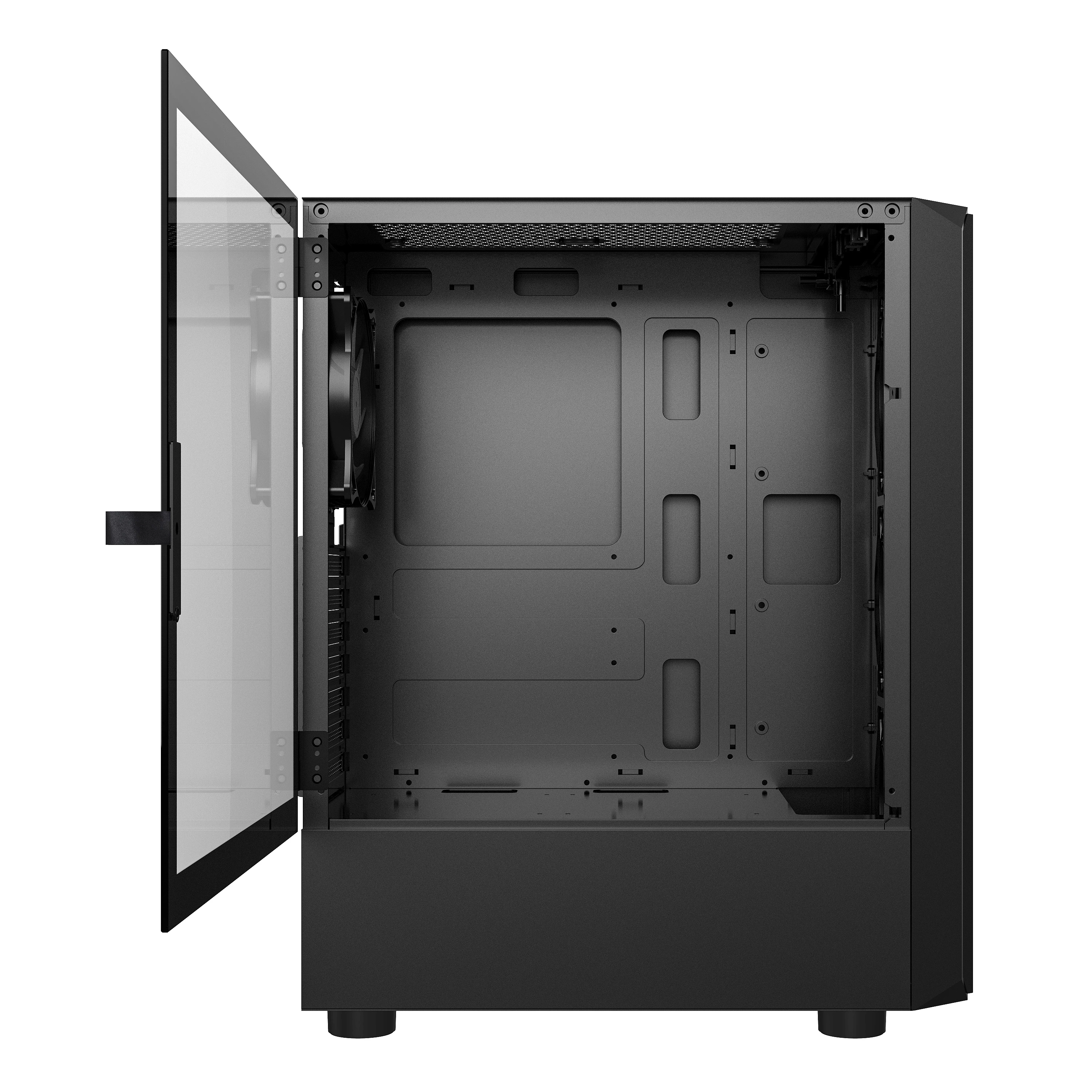 R21 Radiator Computer Pc Cases Towers Double Sides Glass Gaming case Tempered Glass or Mesh case Pc Gaming