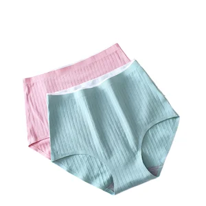 Women's Plus Size Seamless Mid-Rise Hipster Cotton Panties Floral Patterned Everyday Bow Knitted Tummy Control for Plain Dyed