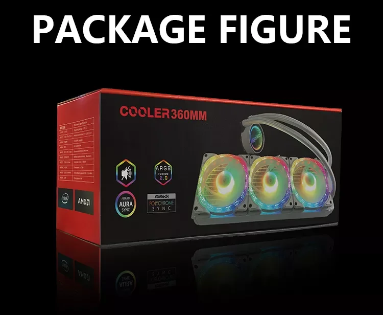 Rgb Aio Liquid Cpu Cooler 360mm Radiator Computer Radiator Water