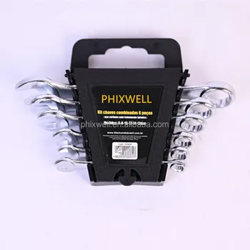 6PC Movable Head Combination Wrench Set Universal Key Ratchet Car Repair Tool Universal Tool Sets