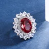 Red corundum ring