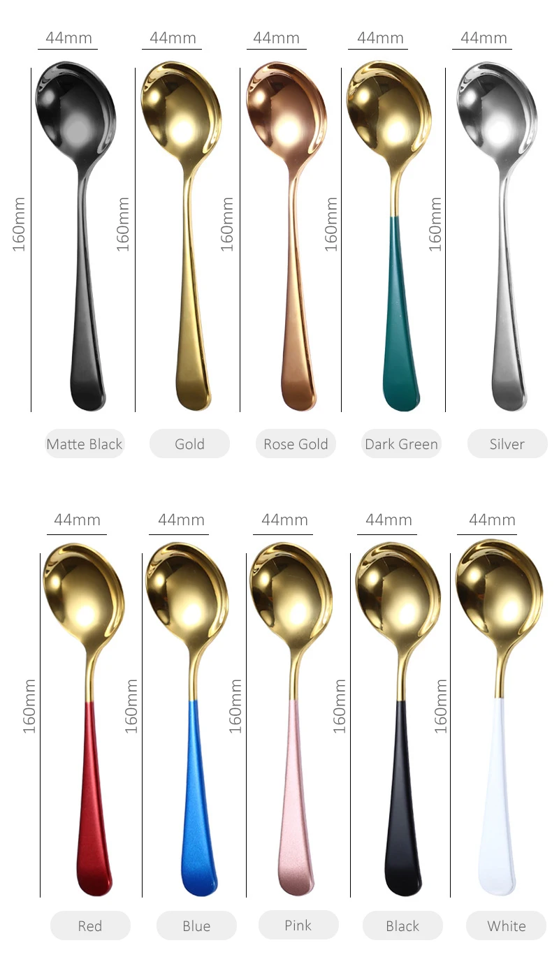 Coffee Spoon Set With Ceramic Holder - 8 Gold Leaf Stainless Steel Spoons, Perfect For Stirring & Desserts