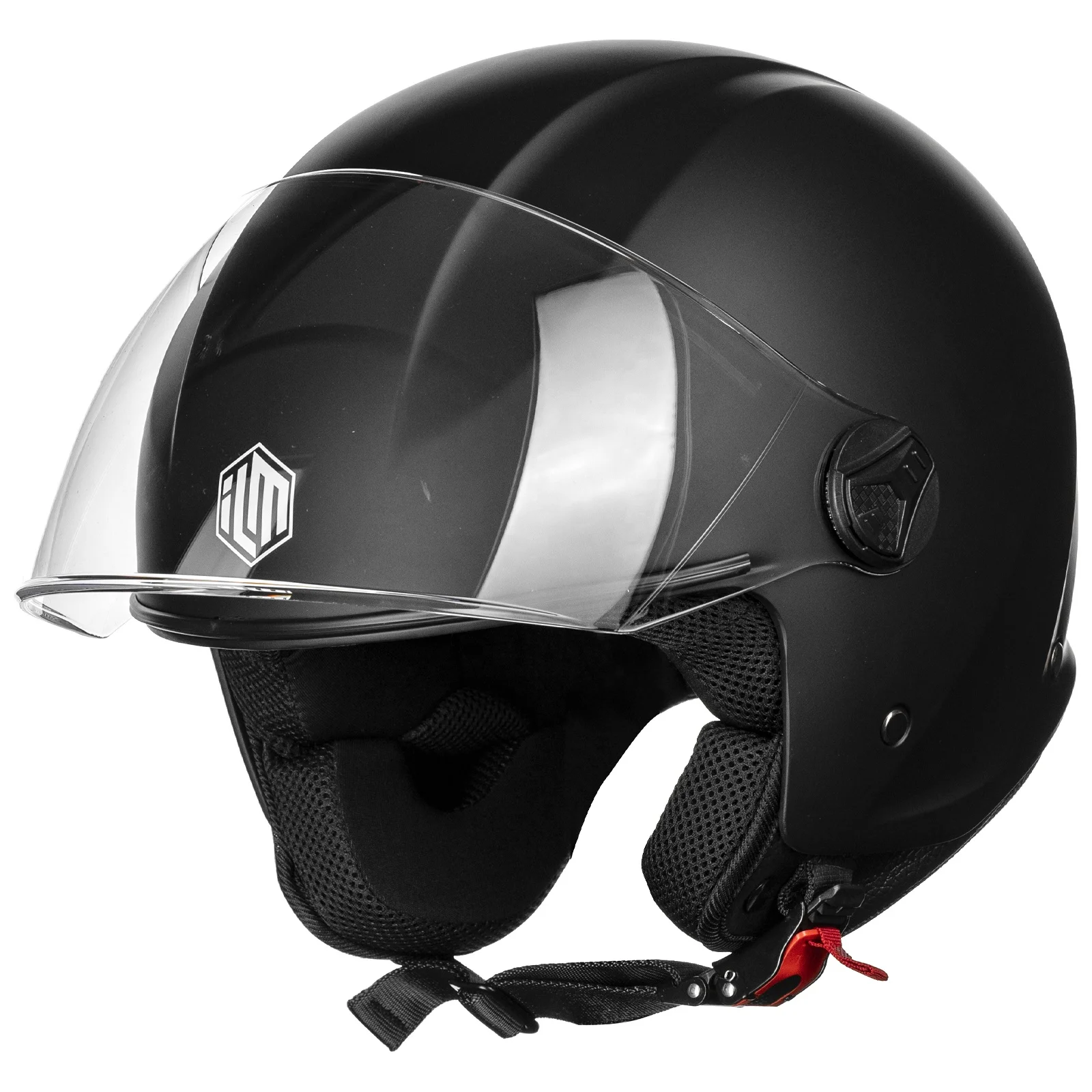 Jet Motorcycle Helmet Open Visor Scooter Scratch-resistant Sun - Foto 6