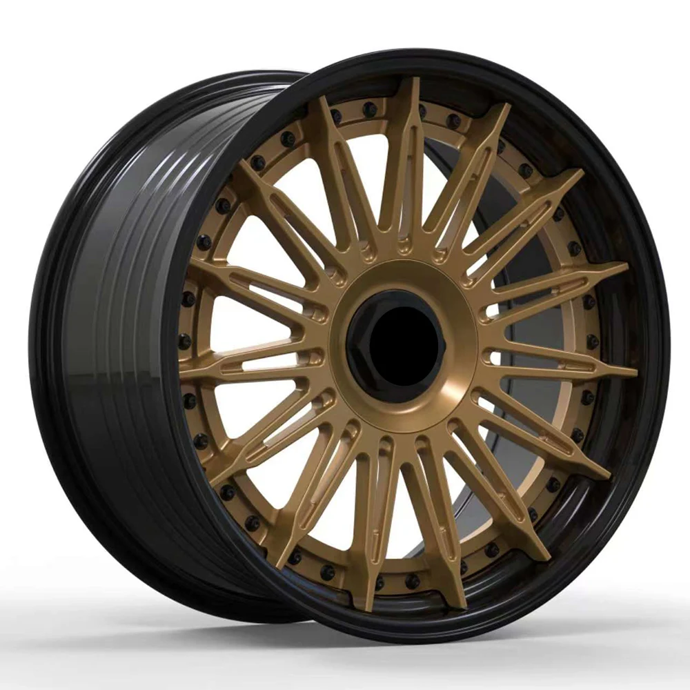 Customized 2 Pieces Forged Wheel Rims Jante De Roue 5x113 19 Inch Wheel Rim for Audi A6 Passenger Car Wheels