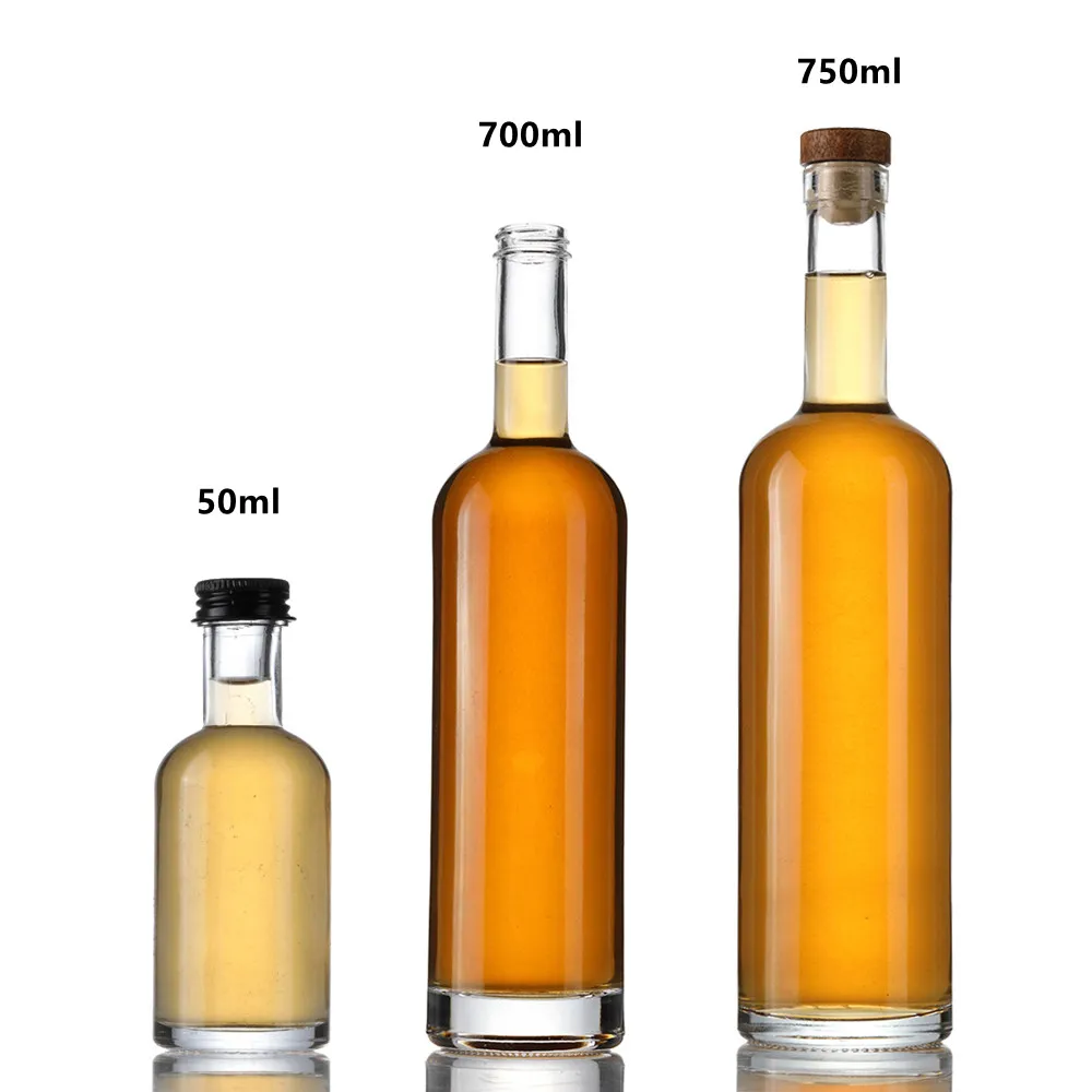 Bespoke Logo Package Decoration Alcohol Glass Bottles Vodka Spirit Wine