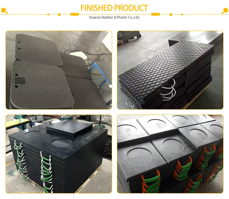 Virgin Uhmwpe Outrigger Jack Pad Heavy Duty Crane Leg Mat Load