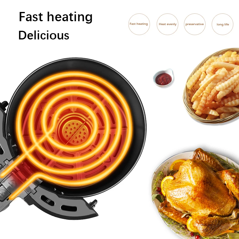 2 6 3.2l 5 5.5l 7l электрические мини фритюрницы оптом глубокие двухслойные Безмасляные духовые кухонные горячим