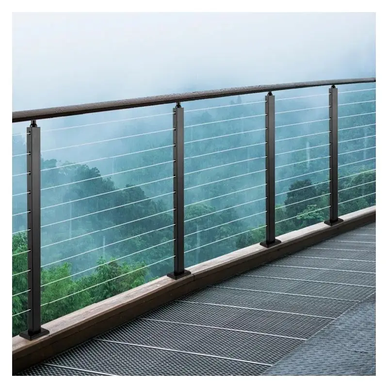 ACE Vertical Rod Railing for Stair Rod Railing System Black Rod Iron Railing