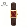 Square Gold+Wine Red Dial 05