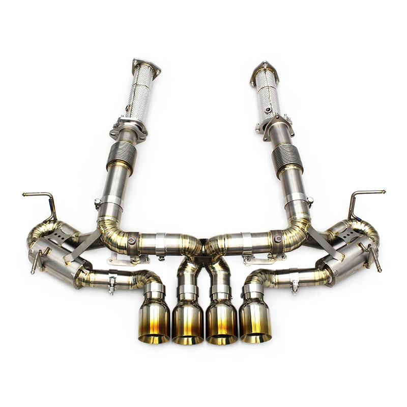 Obm Titanium Catback Exhaust Pipes Free Flow Pipe For Chevrolet Corvette C8 Z06 2019-2025 With