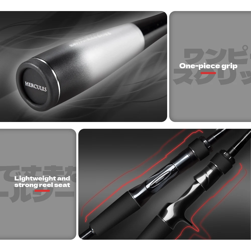 Hunthouse New Product Fish Rod 2.29m Spinning Casting 2 Section Fishing