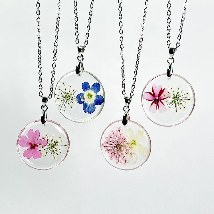 400 Tappi Acrilici A Forma Di Fiore 5 Petali Per Gioielli Fai Da Te - 8 Colori, 12 Mm, Con Foro 1,5 Mm - 3