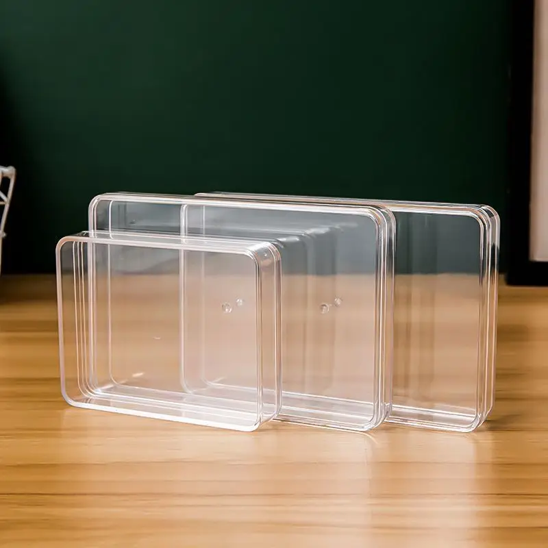Clear Rectangular Plastic Transparent Custom Acrylic Storage Box with ...