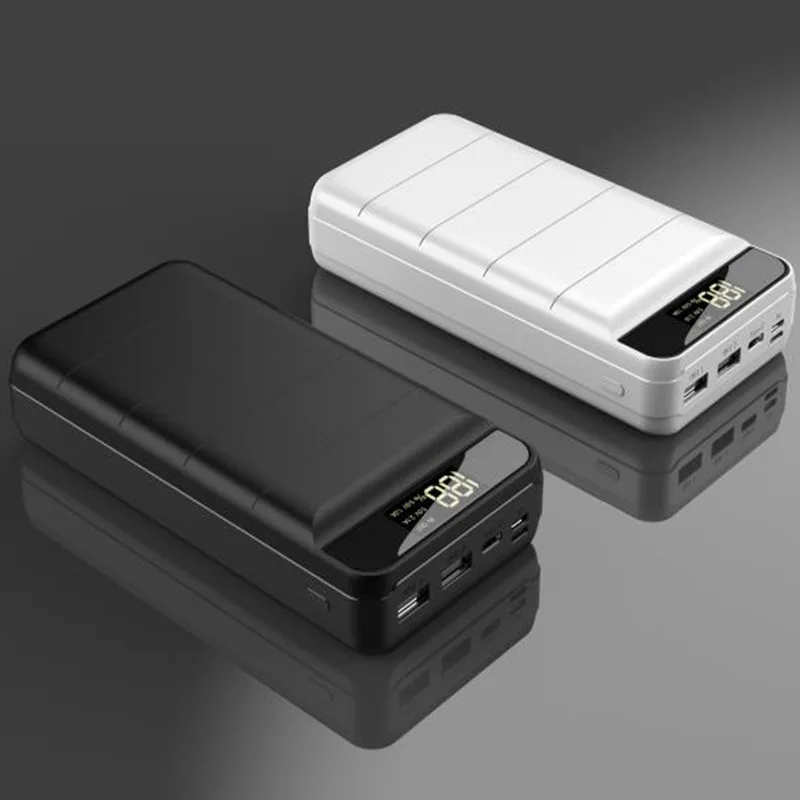 High Capacity 30000Mah LED AC Powerbank Fast Charge Customize 50000Mah Mobile Phone Power Station Portable Power Bank