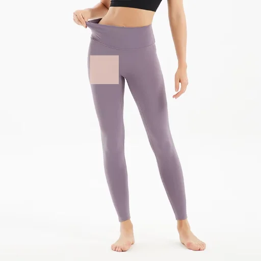 Legging Sport Femme Taille Haute Côtelé – Yoga, Gym, Fitness – Anti-Taches, Respirant & Anti-Odeur