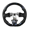 Leather+Forged Carbon Fiber+Blue Stitching