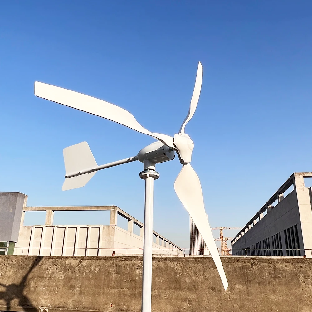 5kw Horizontal Axis Wind Turbine 48v Low Noise Alternative Energy ...