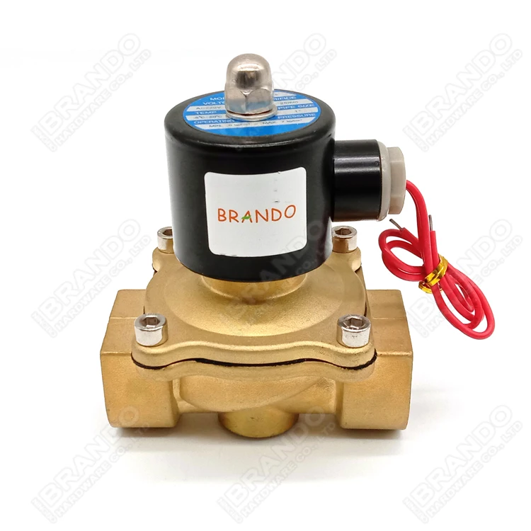 1'' DN25 25mm 2W250-25 UW-25 2 Way Normally Closed Brass Solinoid Electric Solenoid Water Va