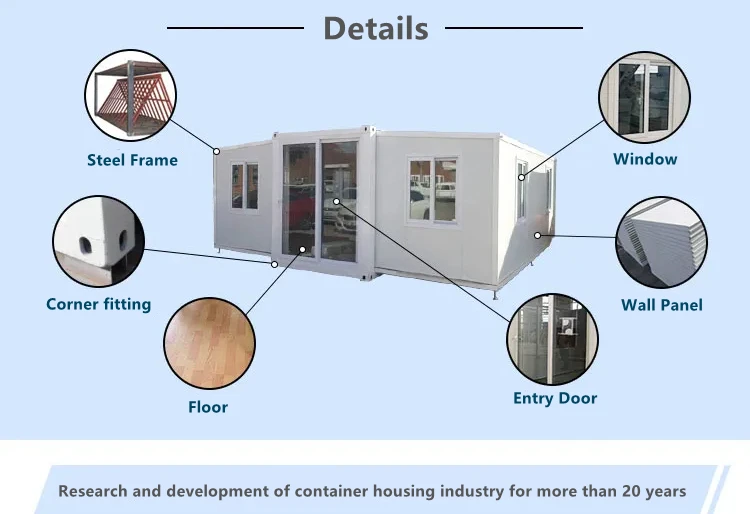 40FT Luxury Prefab House Container House Tiny House Expandable House ...