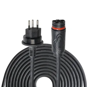 H07RN-F 3x1.5mm2 LNPE 5m with CH Swiss Type T13 Plug IP55 Waterproof Rubber Power Cable for Hyper 2000 From Zendur