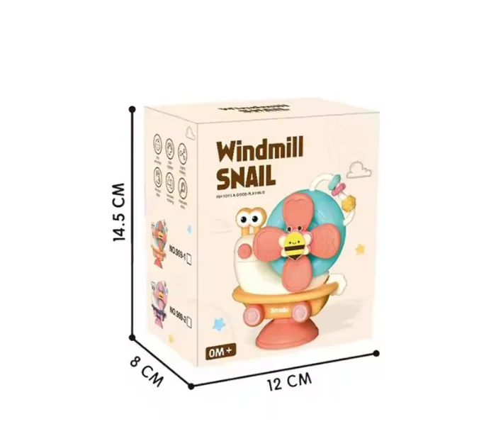 Unisex Spinner Snail Dining Chair for 0-1 Year Olds Cross-Border Baby Table Sucker Toys Fine Plastic Finger Toys Carton