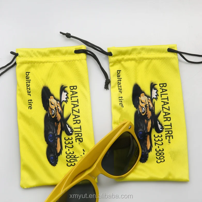 Custom Logo Microfiber Sunglasses Pouch Glasses Wiping Cleaning Cloth Set Wholesale Soft Eyeglasses Drawstring Bag