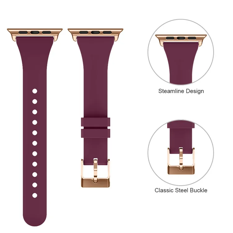 
Силиконовый резиновый спортивный ремешок для наручных часов apple watch band для Iwatch series 6 