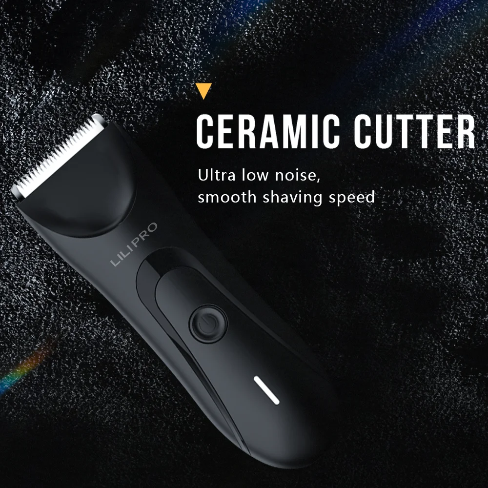 LILIPRO IPX7 Electric Razor 0mm Safe Guard Cordless Grooming Shaver for Sensitive Areas Body Hair Trimmer Mens Hair Clipper