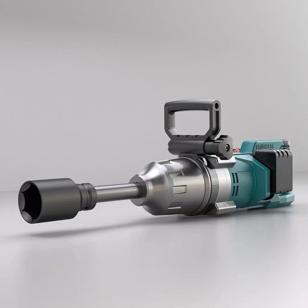 Перезаряжаемый литиевый бесщеточный Электрический ударный ключ 4000N.m высокий крутящий момент 21 В сверхмощный беспроводной Автомобильный ремонт