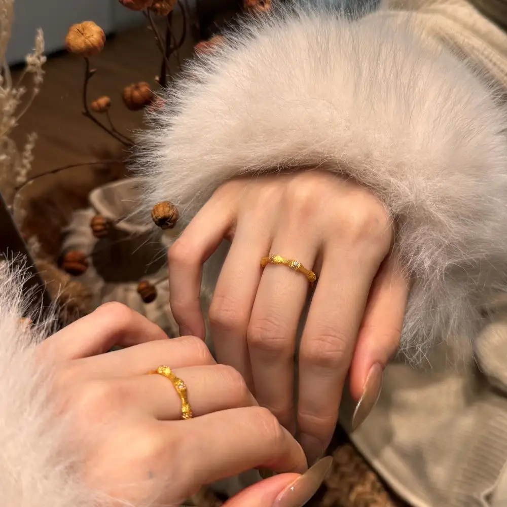 KAKODIY Sales Fast Shipping Zircon Ring 925 Sterling Silver 22K Gold Vintage Ring detail 4