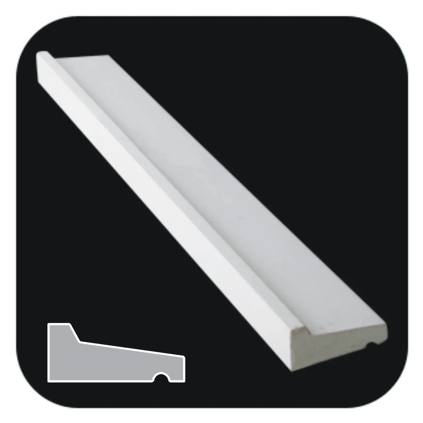 White Exterior/ Interior Vinyl Moulding Foamed Pvc Moulding Door Trim Casing Base Moulding Buy