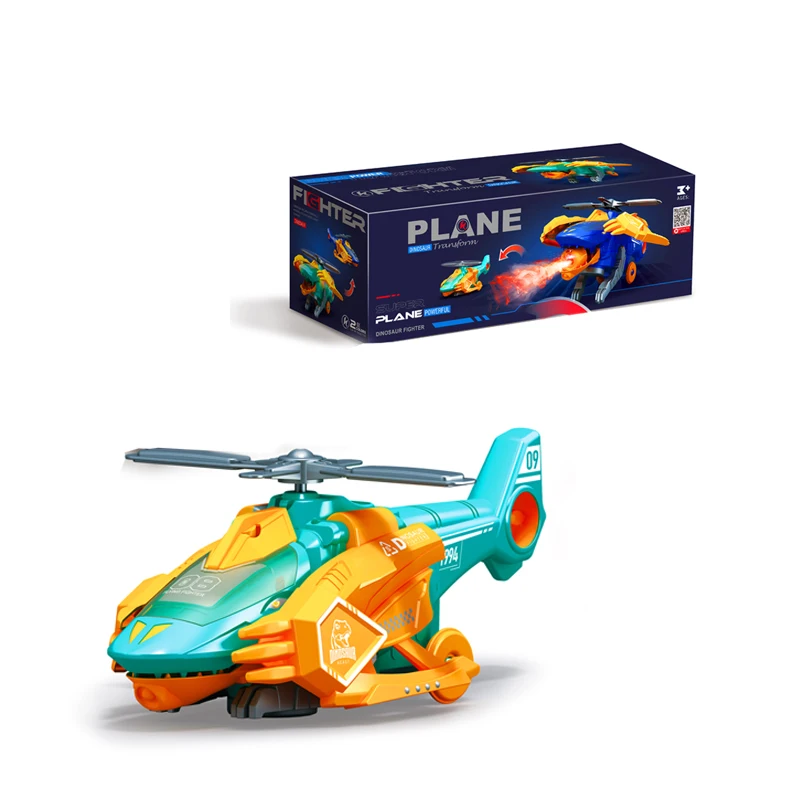 Automatic Deformable Shapes Battery Operated Deformable Pterosaur Model Toys Air Plane BO for Kids