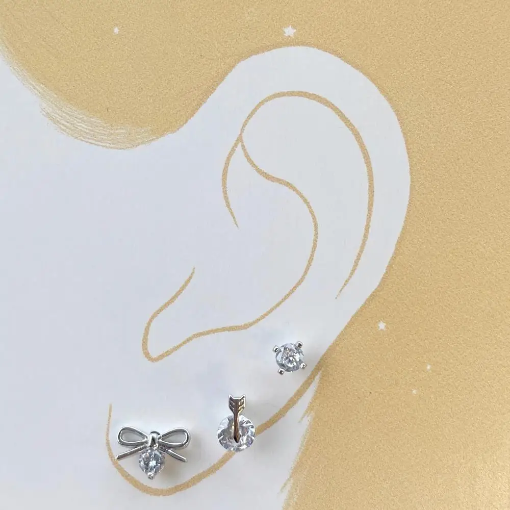 KAKODIY Best Sellers 18K Gold Plated Heart Earrings Accessories Women Engagement Silver 925 Stud Earrings Set detail 6